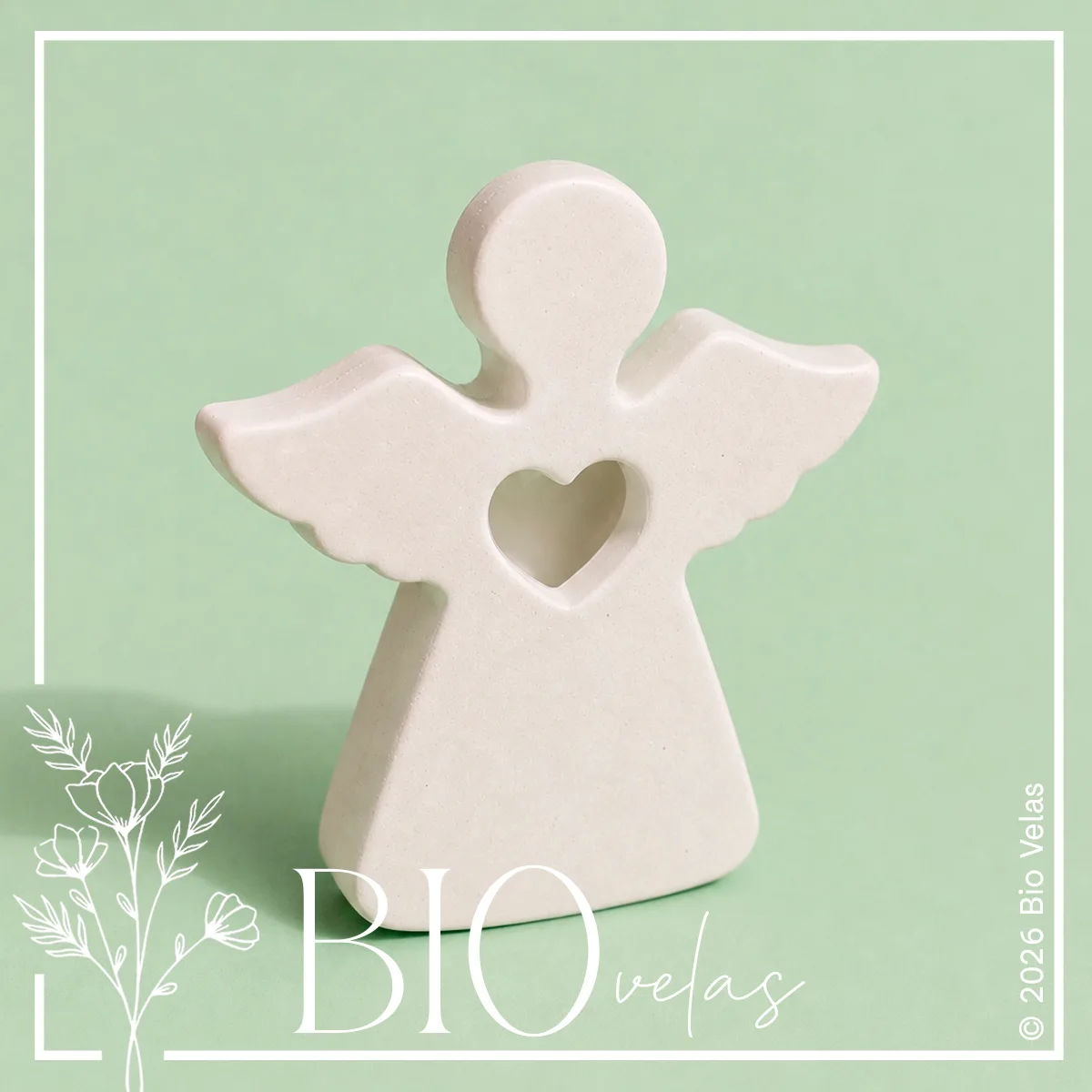 Ángel yeso — Bio Velas