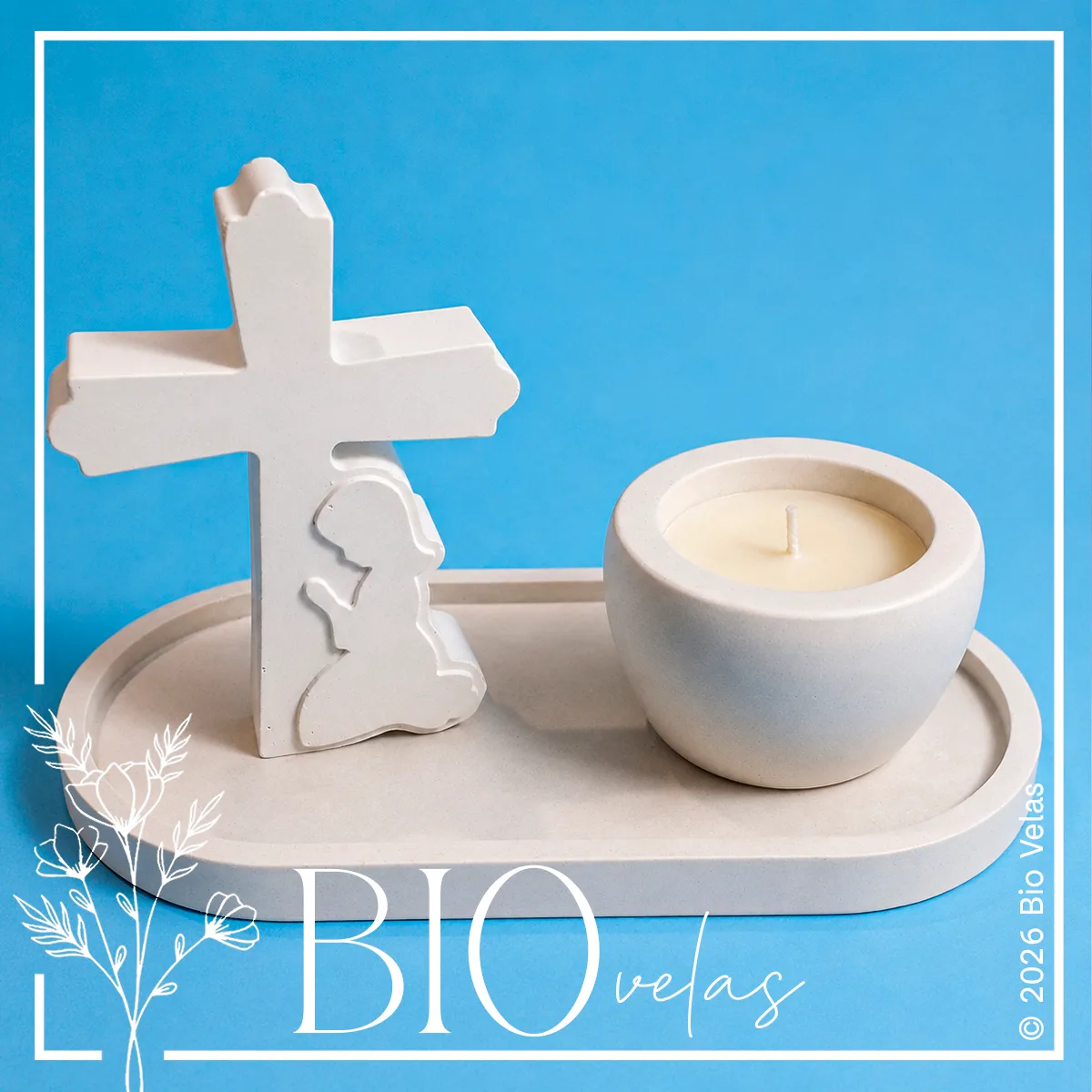 Combo cruz (cuenco simple) — Bio Velas