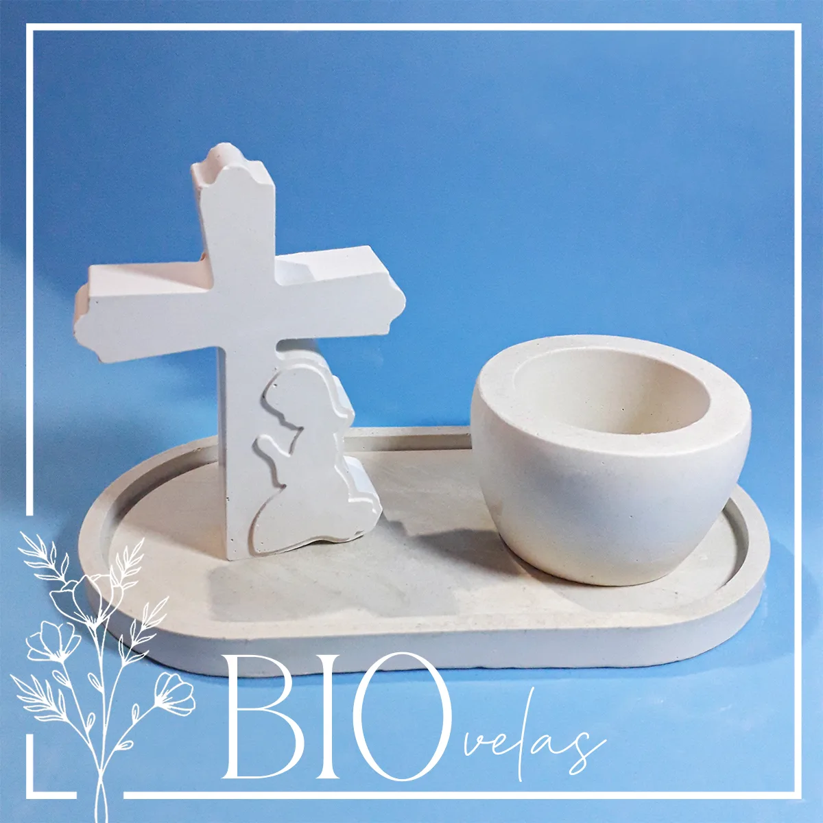 Combo cruz (cuenco simple) — Bio Velas