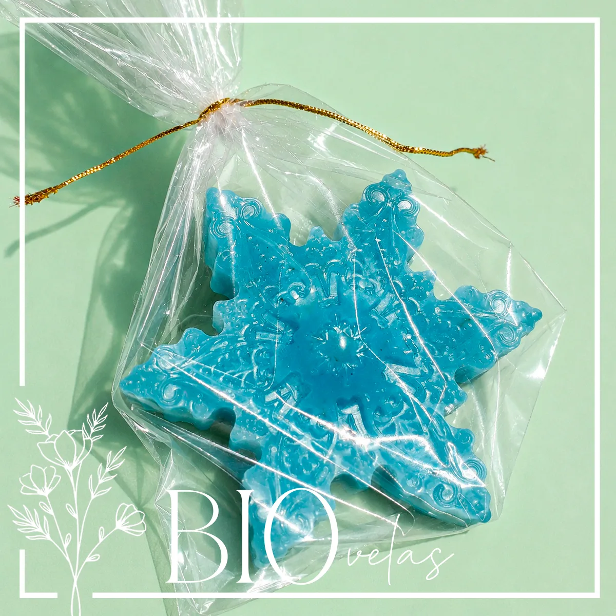 Copo de nieve en bolsita — Bio Velas