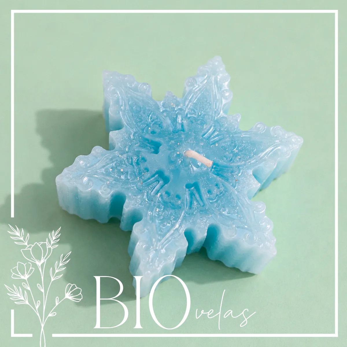 Copo de nieve (solo) — Bio Velas