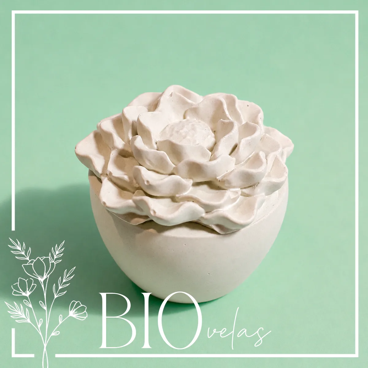 Cuenco peonia (con vela) — Bio Velas