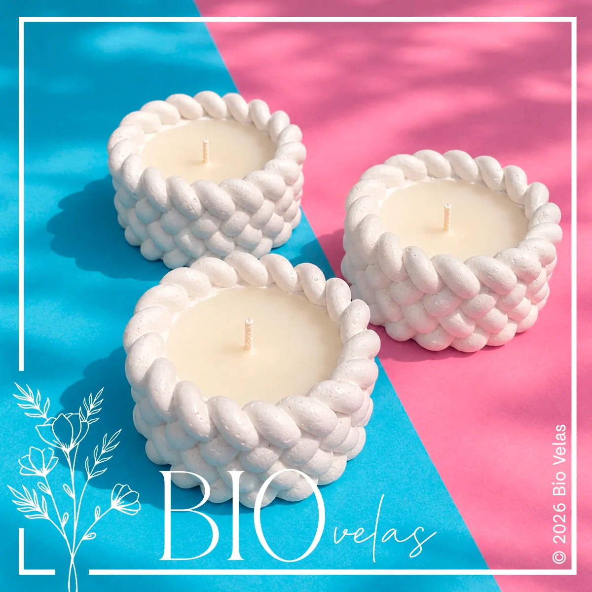 Cuenco tejido (con vela) — Bio Velas