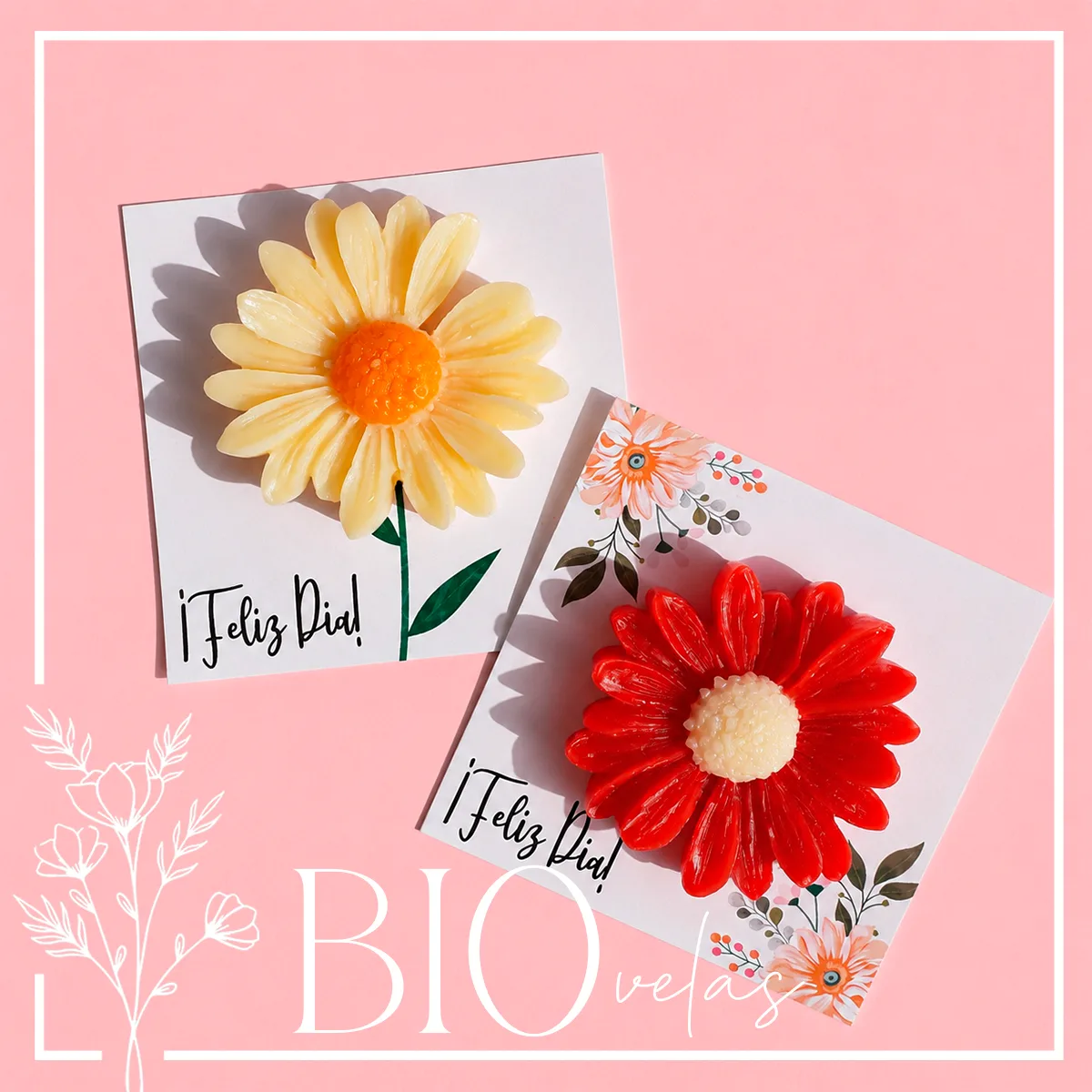Margarita en tarjeta chica — Bio Velas