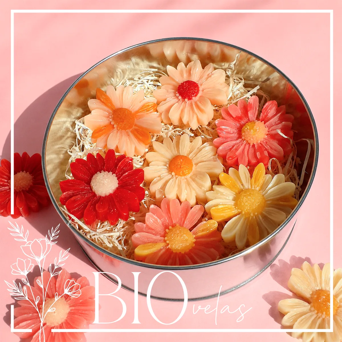 Margaritas en lata central — Bio Velas