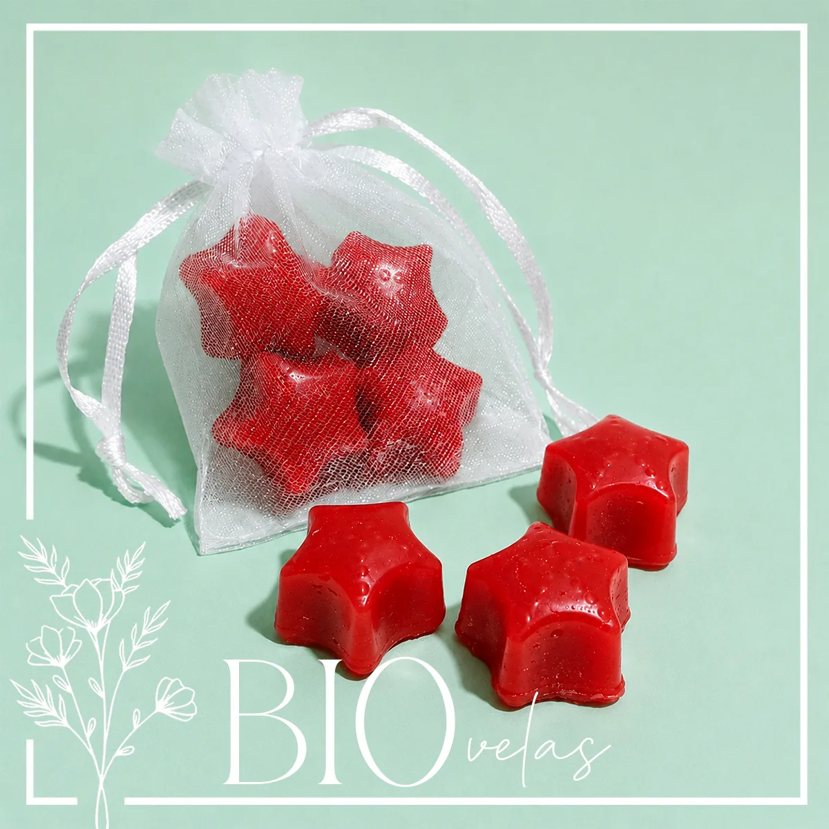 Mini estrellas en bolsita — Bio Velas
