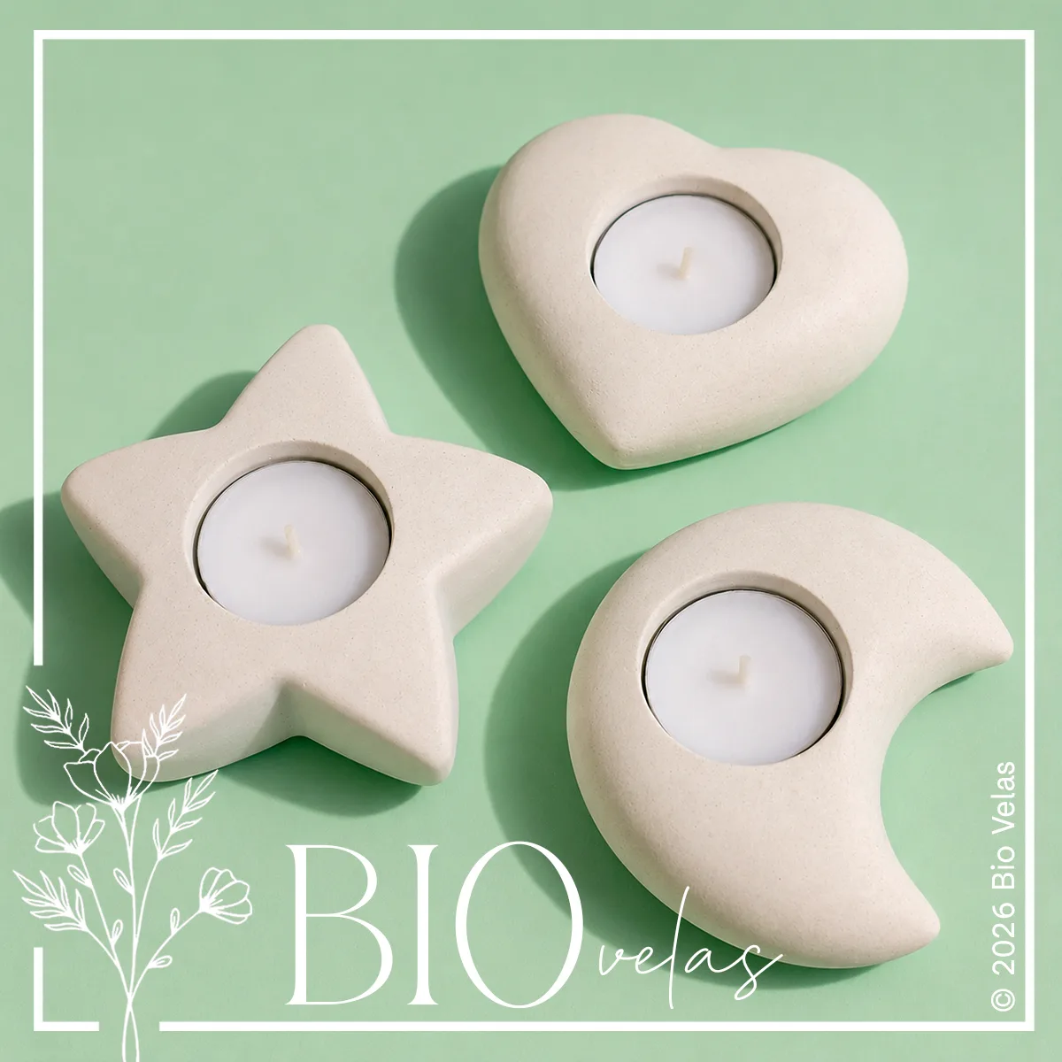 Porta vela (formas) — Bio Velas