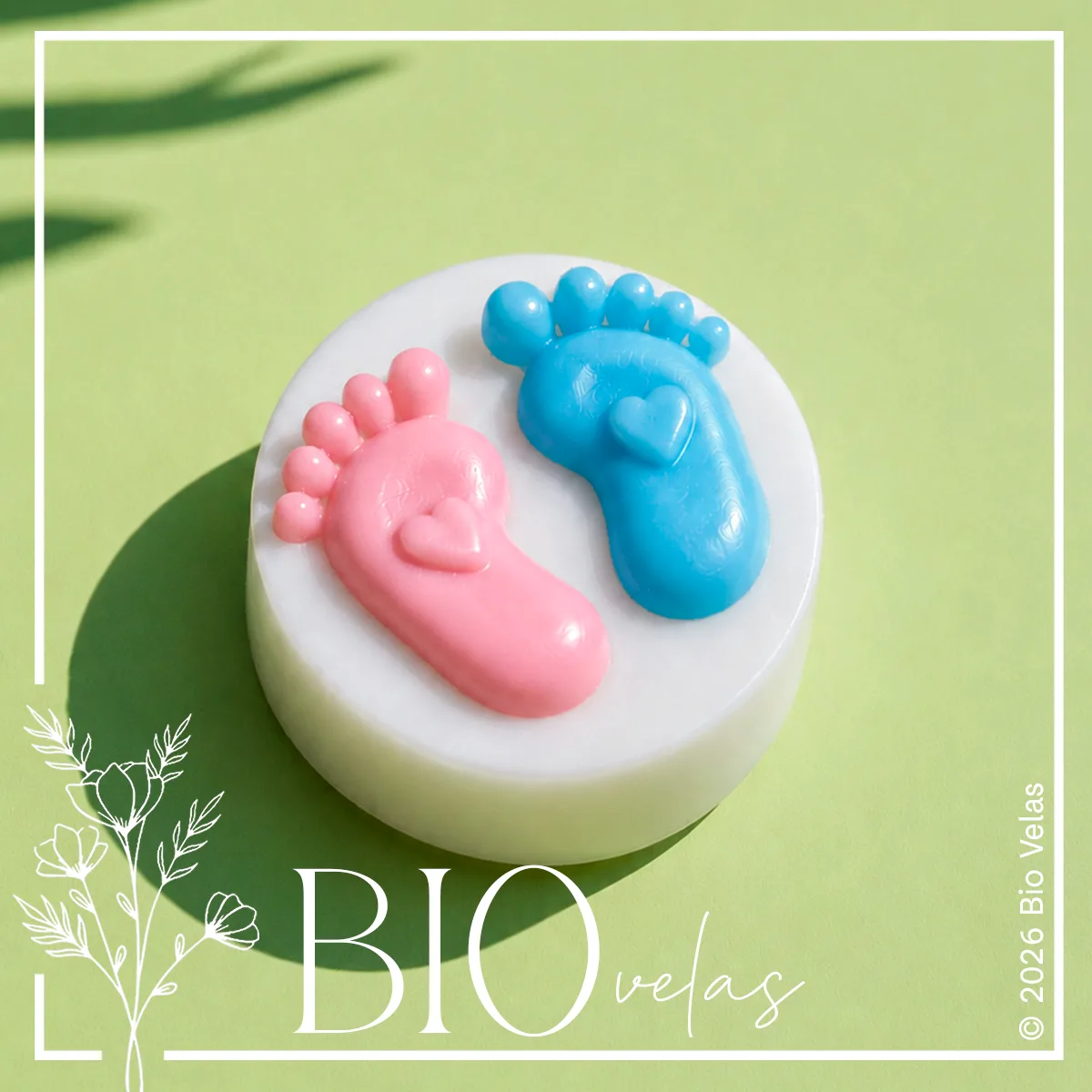 Vela de noche con piecitos — Bio Velas