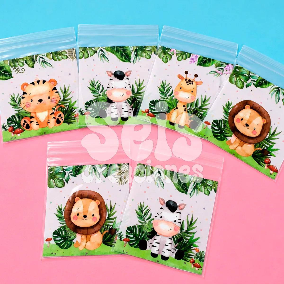 Bolsa animalitos selva — Seis Creaciones