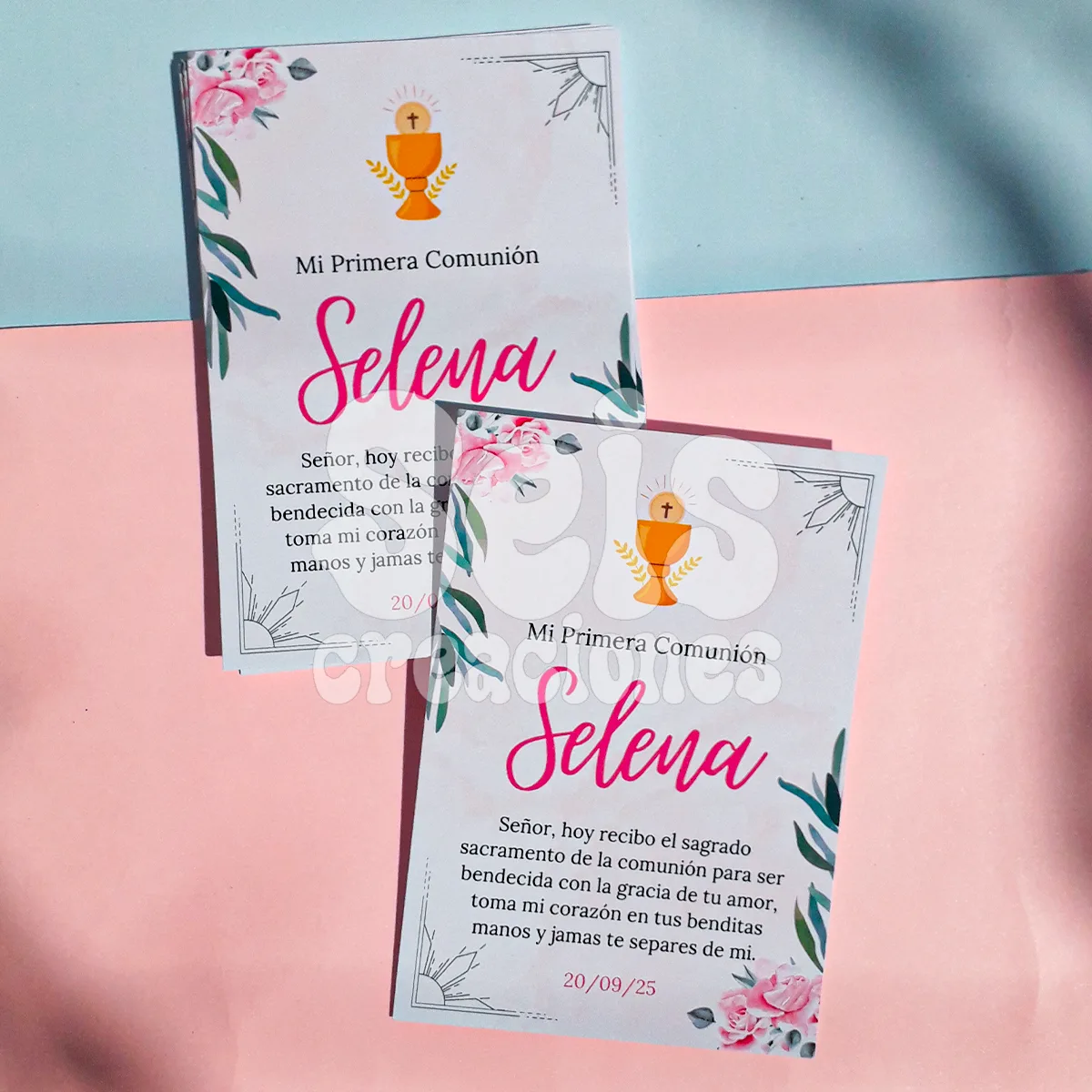 Estampitas de comunion — Seis Creaciones