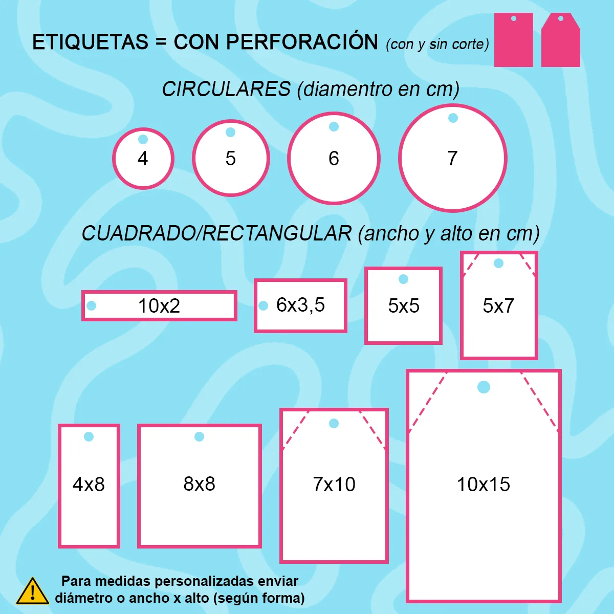 Etiquetas (geométricas) — Seis Creaciones