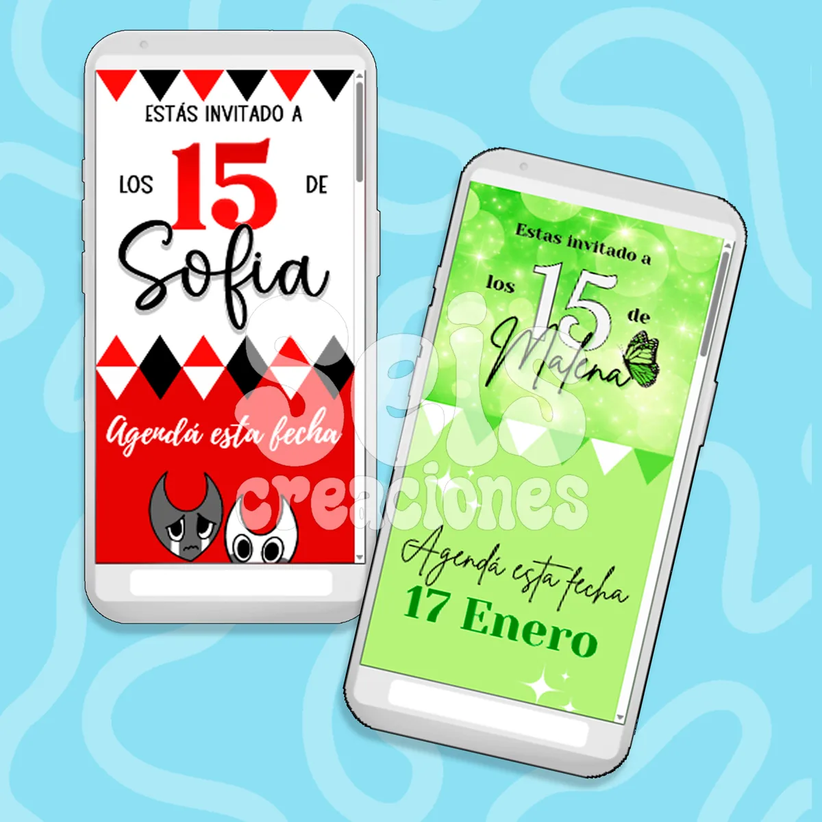 Invitación en pagina web — Seis Creaciones
