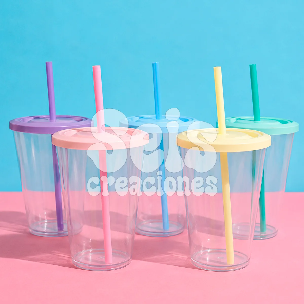 Vaso acrilico liso — Seis Creaciones