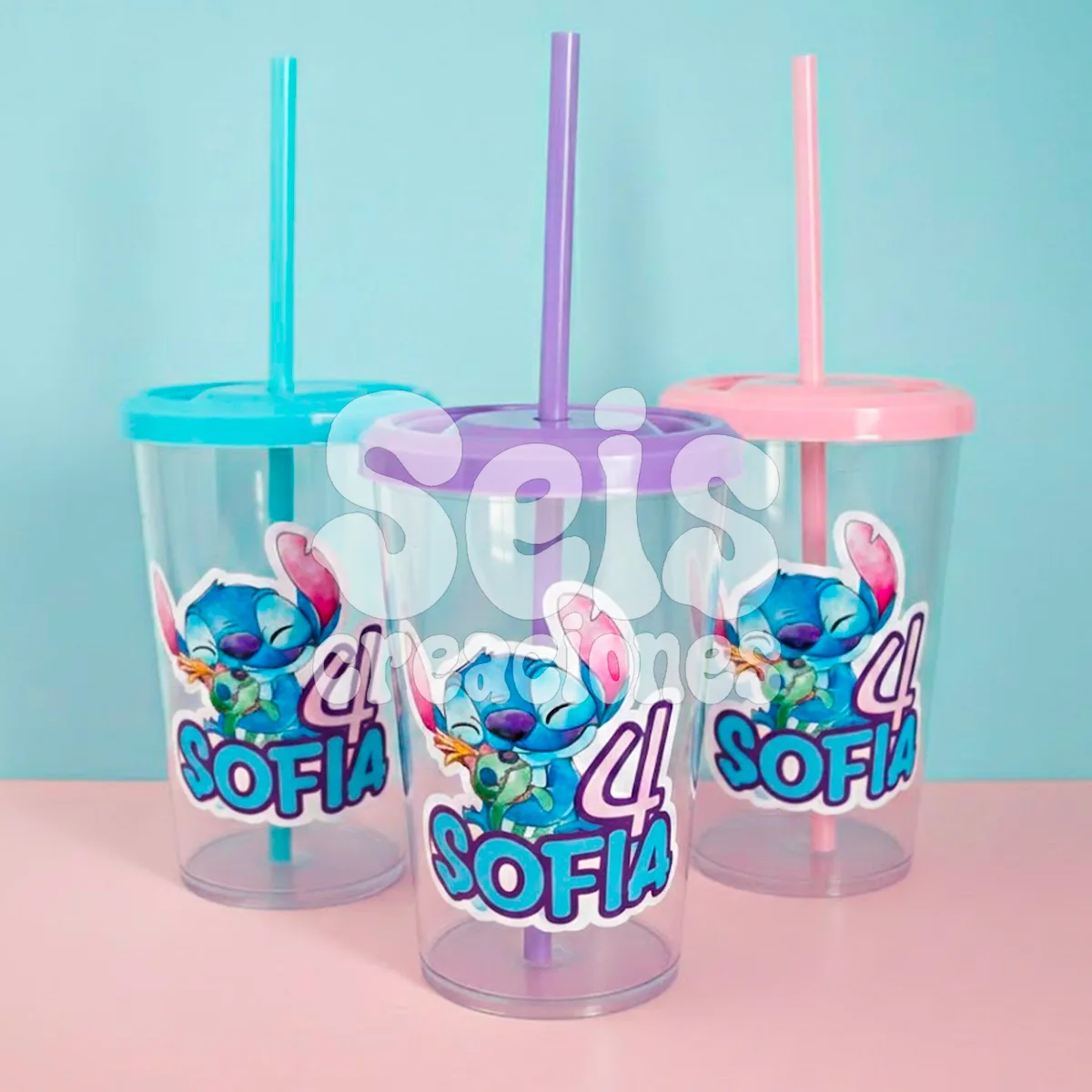 Vaso acrilico personalizado — Seis Creaciones