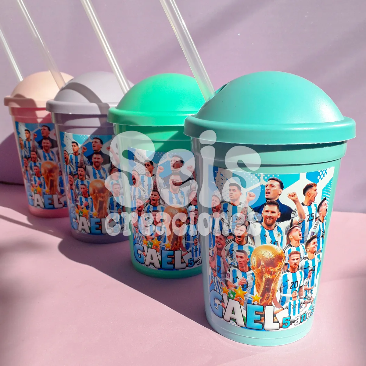 Vaso milk personalizado — Seis Creaciones